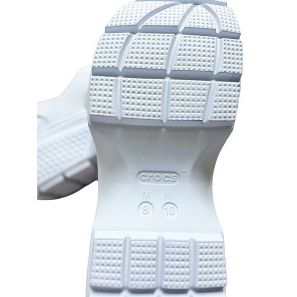 Crocs Fisherman Sports Sandals Size 10 Womens White Platform - Picture 6 of 9